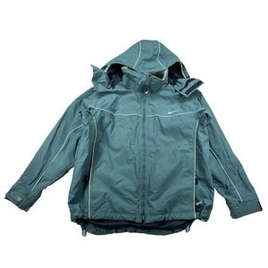 Nike ACG Hooded Jacket Men's Large Outer Layer 3 Full Zip Green